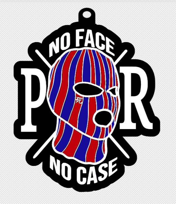 No Face No Case Keychain